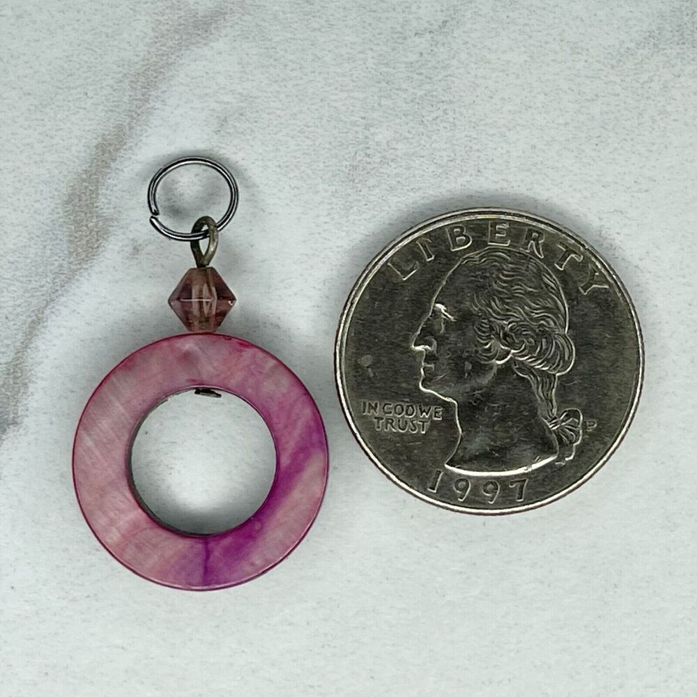 Hoop Shell Upcycled Pendant - Picture 2 of 4